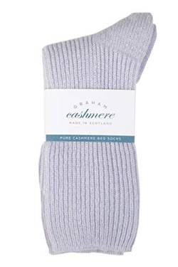 Graham Cashmere - Bettsocken aus reinem Kaschmir, hergestellt in Schottland, in Geschenkbox, hellblau, One size von Graham Cashmere