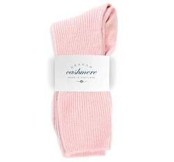 Graham Cashmere - Bettsocken aus reinem Kaschmir, hergestellt in Schottland, in Geschenkbox (Soft Pink), Einheitsgröße, rosa - soft pink, One size von Graham Cashmere