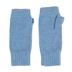 Graham Cashmere Damen Armstulpen aus reinem Kaschmir, Denim Blau, Einheitsgröße von Graham Cashmere