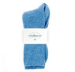 Graham Cashmere - Damen-Socken aus Kaschmir, hergestellt in Schottland, in Geschenkverpackung, Delph Blue, One size von Graham Cashmere