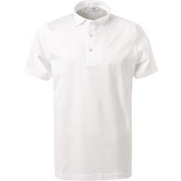 Gran Sasso Herren Polo-Shirt weiß Baumwoll-Jersey von Gran Sasso