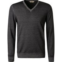 Gran Sasso Herren Pullover grau Schurwolle unifarben von Gran Sasso