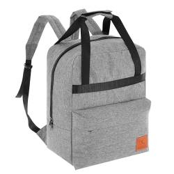 Granori Tote Bag 2-in-1 Damen Handgepäck Tasche Rucksack 40x30x25 cm – Trendiger, leichter & geräumiger Daypack für Urlaub, Schule & Alltag | Perfekt für Reisen mit Flugzeug (Grau) von Granori