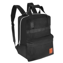 Granori Tote Bag 2-in-1 Damen Handgepäck Tasche Rucksack 40x30x25 cm – Trendiger, leichter & geräumiger Daypack für Urlaub, Schule & Alltag | Perfekt für Reisen mit Flugzeug (Schwarz) von Granori