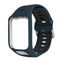 Gransho Uhrenarmband kompatibel mit Tomtom Spark/Spark 3 / Runner 2 / Runner 3 / Golfer 2 / Adventurer, Premium Weiches Silikon Verstellbarer Ersatzgurt (Pattern 2) von Gransho