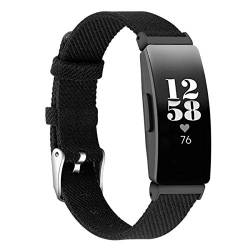 Gransho Unisex Nylon Armband Uhrenarmband kompatibel mit Fitbit Inspire/Inspire HR, mit Edelstahl Schnalle (Pattern 5) von Gransho