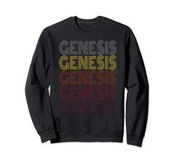 Graphic 365 First Name Genesis Retro Pattern Vintage Style Sweatshirt von Graphic 365