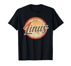 Graphic 365 Name Linus Vintage Funny Personalized Gift T-Shirt von Graphic 365