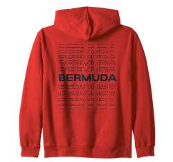Minimalist Island - Moderne Bermuda Kapuzenjacke von Graphic Bermuda Gift For Men & Women