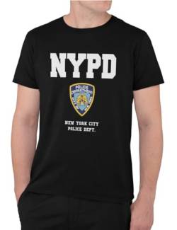 Graphic Impact Lustiges T-Shirt NYPD New Yorker Police Gr. S, Schwarz von Graphic Impact