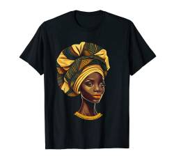 Afrikanische Kente Stoffkopfwickel Grafik-T-Shirts für Damen und Mädchen T-Shirt von Graphic Tees Men Women Boys Girls