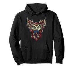 American Patriotic Adler Wings Emblem Sterne Streifen Design Pullover Hoodie von Graphic Tees Men Women Boys Girls