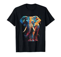 Bunte T-Shirts mit Elefantenmotiv, für Herren, Damen, Jungen, Mädchen T-Shirt von Graphic Tees Men Women Boys Girls