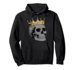 Gothic Royalty Crown Skull Dark Fantasy Grafik-T-Shirt Pullover Hoodie von Graphic Tees Men Women Boys Girls