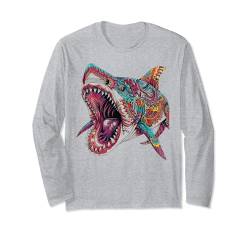 Shark Artwork Grafik-T-Shirts für Herren, Damen und Kinder Langarmshirt von Graphic Tees Men Women Boys Girls