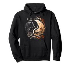 Ying Yang Wölfe Tiergrafik für Männer Frauen Jungen Mädchen Pullover Hoodie von Graphic Tees Men Women Boys Girls