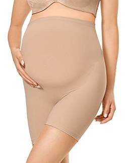 Gratlin Damen Seamless Umstands Schwangerschaft Unterhose Shorts Cashew L von Gratlin