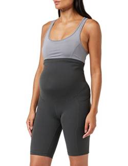 Gratlin Damen Umstandsshorts über dem Bauch Yoga Schwangerschaft Kurze Hose mit Taschen Olivgrün 42 von Gratlin