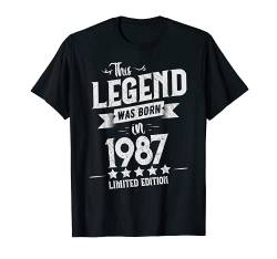 Legende geboren Jahrgang 1987, 35. Geburtstag Geschenk Mann T-Shirt von Great Birthday Gift Ideas by CW Männer und Frauen!