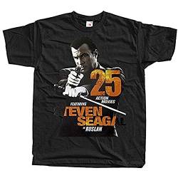 Steven Seagal V3 Tshirt Simple Style Tee Printed Shortsleeve for Men Black M von Greater