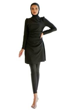 Greatfool Burkini Damen Muslim - muslimische Badeanzug Damen 3-teilig mit bescheidener und vollständiger Bedeckung - Burkini Damen - borkini mit Hijab - 4XL von Greatfool