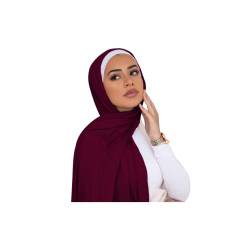 Greatfool Hijab zum Überziehen wie ein Schleier für muslimische Damen oder Kopftuch für muslimische Damen – Hijab Damen in Premium-Qualität – Turban für Damen - Hijab Kleid (Purpur) von Greatfool