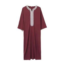Greatfool Kaftan Herren - gebetskleidung für männer mit Premium-Qualitätsverarbeitungen - Elegant und traditionell Abaya Herren - L von Greatfool