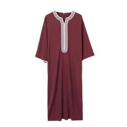 Greatfool Kaftan Herren - gebetskleidung für männer mit Premium-Qualitätsverarbeitungen - Elegant und traditionell Abaya Herren - M von Greatfool