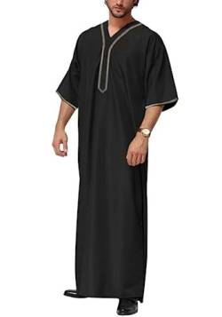 Greatfool Kaftan Herren - gebetskleidung für männer mit Premium-Qualitätsverarbeitungen - Elegant und traditionell Abaya Herren - XXL von Greatfool