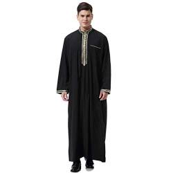 Greatfool Kaftan Herren - gebetskleidung für männer mit Premium-Qualitätsverarbeitungen - Elegant und traditionell Abaya Herren - arabische Kleidung Herren - M von Greatfool
