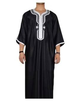 Greatfool Kaftan Herren - gebetskleidung für männer mit Premium-Qualitätsverarbeitungen - Elegant und traditionell Abaya Herren - arabische Kleidung Herren - XL von Greatfool