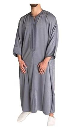 Greatfool Kaftan Herren - gebetskleidung für männer mit Premium-Qualitätsverarbeitungen - Elegant und traditionell Abaya Herren - arabische Kleidung Herren - XL von Greatfool