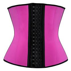 Grebrafan Unterbrust Corsage Taillen Korsett Sport Waist Trainer Cincher Taillenformer (EUR(32-34) S, Rosa) von Grebrafan