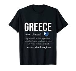 Griechisches Hemd Griechenland Hellas Santorini Sparta Rhodes Athen T-Shirt von Greece Greek Hellas Griechenland Mykonos Crete