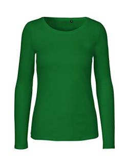 Green Cat- Damen Langarmshirt, 100% Bio-Baumwolle. Fairtrade, Oeko-Tex und Ecolabel Zertifiziert, Textilfarbe: grasgrün, Gr. XL von Green Cat