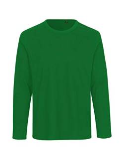 Green Cat Herren Langarm T-Shirt, 100% Bio-Baumwolle. Fairtrade, Oeko-Tex und Ecolabel Zertifiziert, Grün, XL von Green Cat