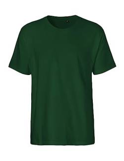 Green Cat Herren T-Shirt, 100% Bio-Baumwolle. Fairtrade, Oeko-Tex und Ecolabel Zertifiziert, Textilfarbe: flaschengrün, Gr.: M von Green Cat