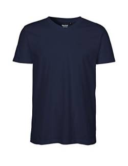 Green Cat Herren T-Shirt mit V-Ausschnitt, 100% Bio-Baumwolle. Fairtrade, Oeko-Tex und Ecolabel Zertifiziert, Textilfarbe: Navyblau, Gr.: 3XL von Green Cat