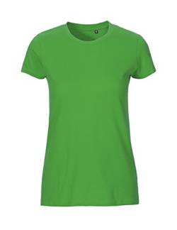 Green Cat Ladies Fitted T-Shirt, 100% Bio-Baumwolle. Fairtrade, Oeko-Tex und Ecolabel Zertifiziert, Textilfarbe: grün, Gr.: XS von Green Cat