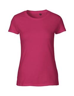 Green Cat Ladies Fitted T-Shirt, 100% Bio-Baumwolle. Fairtrade, Oeko-Tex und Ecolabel Zertifiziert, Textilfarbe: pink, Gr.: XL von Green Cat