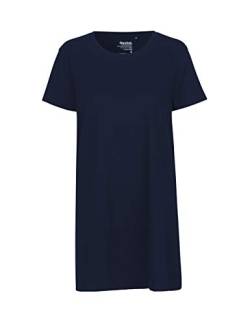 Green Cat- Ladies Long Shaped T-Shirt, 100% Bio-Baumwolle. Fairtrade, Oeko-Tex und Ecolabel Zertifiziert, Textilfarbe: Navy, Gr.: XS von Green Cat