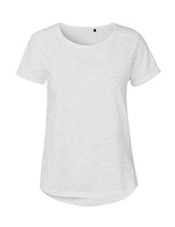 Green Cat Ladies Roll Up Sleeve T-Shirt, 100% Bio-Baumwolle. Fairtrade, Oeko-Tex und Ecolabel Zertifiziert, Textilfarbe: Aschgrau, Gr.: L von Green Cat