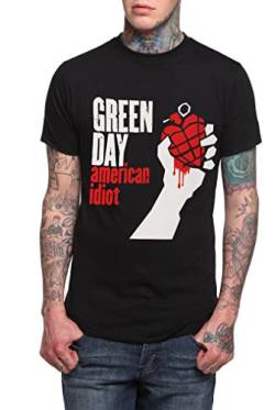 Green Day - American Idiot T-Shirt, schwarz, Grösse L von Green Day