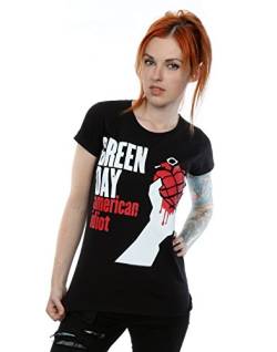 Green Day Damen American Idiot T-Shirt Small Schwarz von Green Day