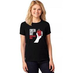 Green Day Frauen American Idiot Schwarz Tailliertes T-Shirt: Groß von Green Day