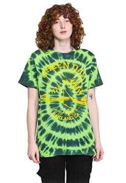 Green Day T Shirt All Stars Band Logo Nue offiziell Dip-Dye Grün Unisex von Green Day