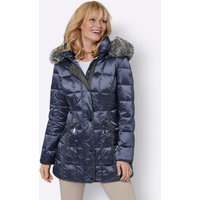 Witt Damen Steppjacke mit Pelz-Imitat, schnell trocknend, marine von Green Goose