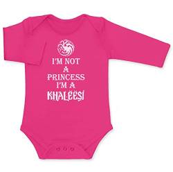 Games I'm Not A Princess Im A Khaleesi Baby Thrones Baby Langarm Body 0-3 Months Wow rosa von Green Turtle T-Shirts