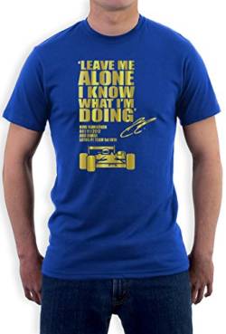 Leave ME Alone I Know What I'm Doing Blau XL Formel 1 T-Shirt von Green Turtle T-Shirts