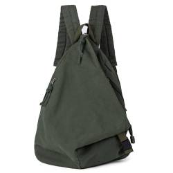 GreenTaya Rucksack Damen Herren Canvas Vintage Casual Daypacks Retro Segeltuch Rucksäcke Schulterrucksack Reiserucksack Leichter Tagesrucksack für Büro Ausflug. Grün von GreenTaya